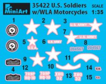 MiniArt 1:35 Scale - US Soldiers with WLA Motorcycles