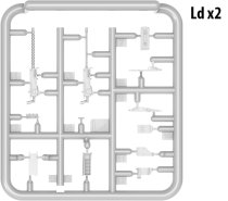MiniArt 1:35 Scale - US Machine Gun Set