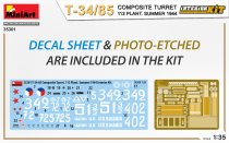 MiniArt 1:35 Scale - T-34/85 Composite Turret 112 Plant