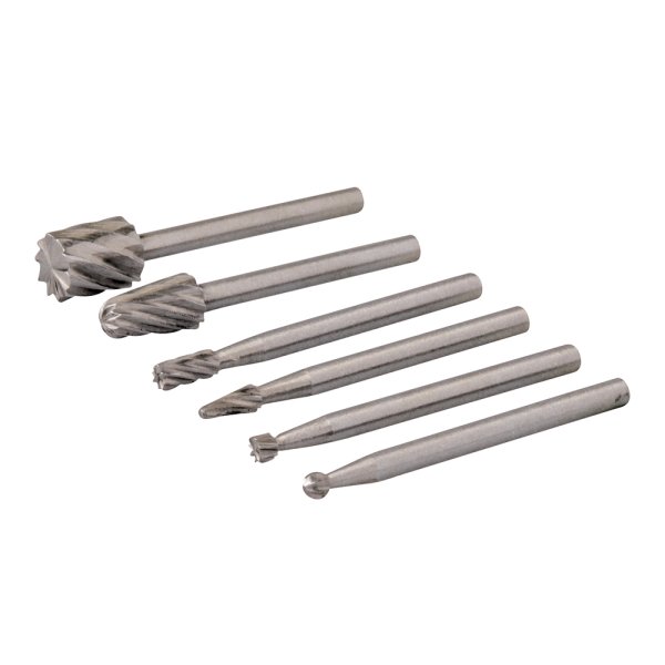 Rotary Tool HSS Burr Set 6pce