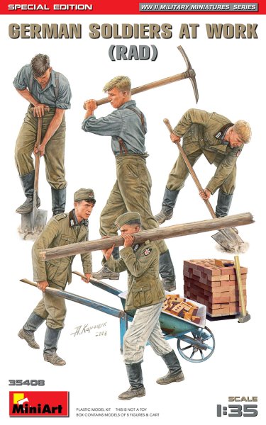 Miniart 1:35 Scale - German Soldiers At Work (RAD)
